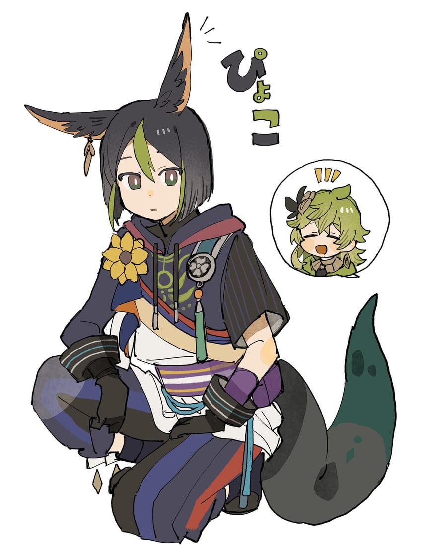 tighnari and collei (genshin impact) drawn by nanase_(nanataroo_7)