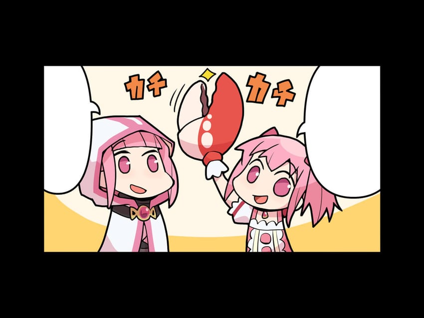 kaname madoka and tamaki iroha (mahou shoujo madoka magica and 1 more) drawn by papa_(shimeguru)