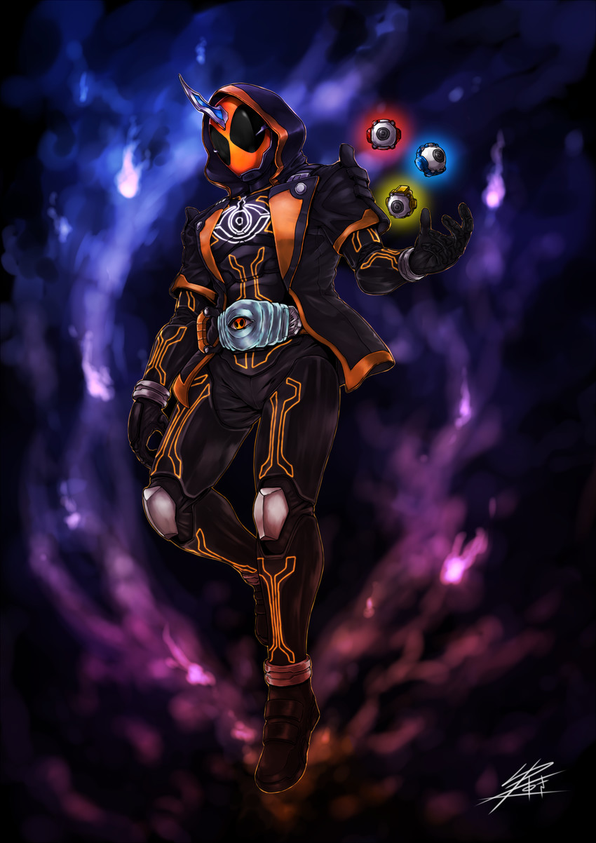 kamen rider ghost (kamen rider and 1 more) drawn by yusuki_(fukumen)