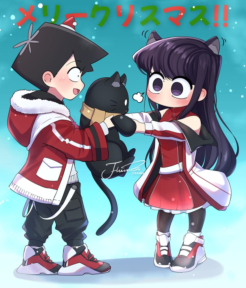 komi shouko and tadano hitohito (komi-san wa komyushou desu) drawn by j_humbo