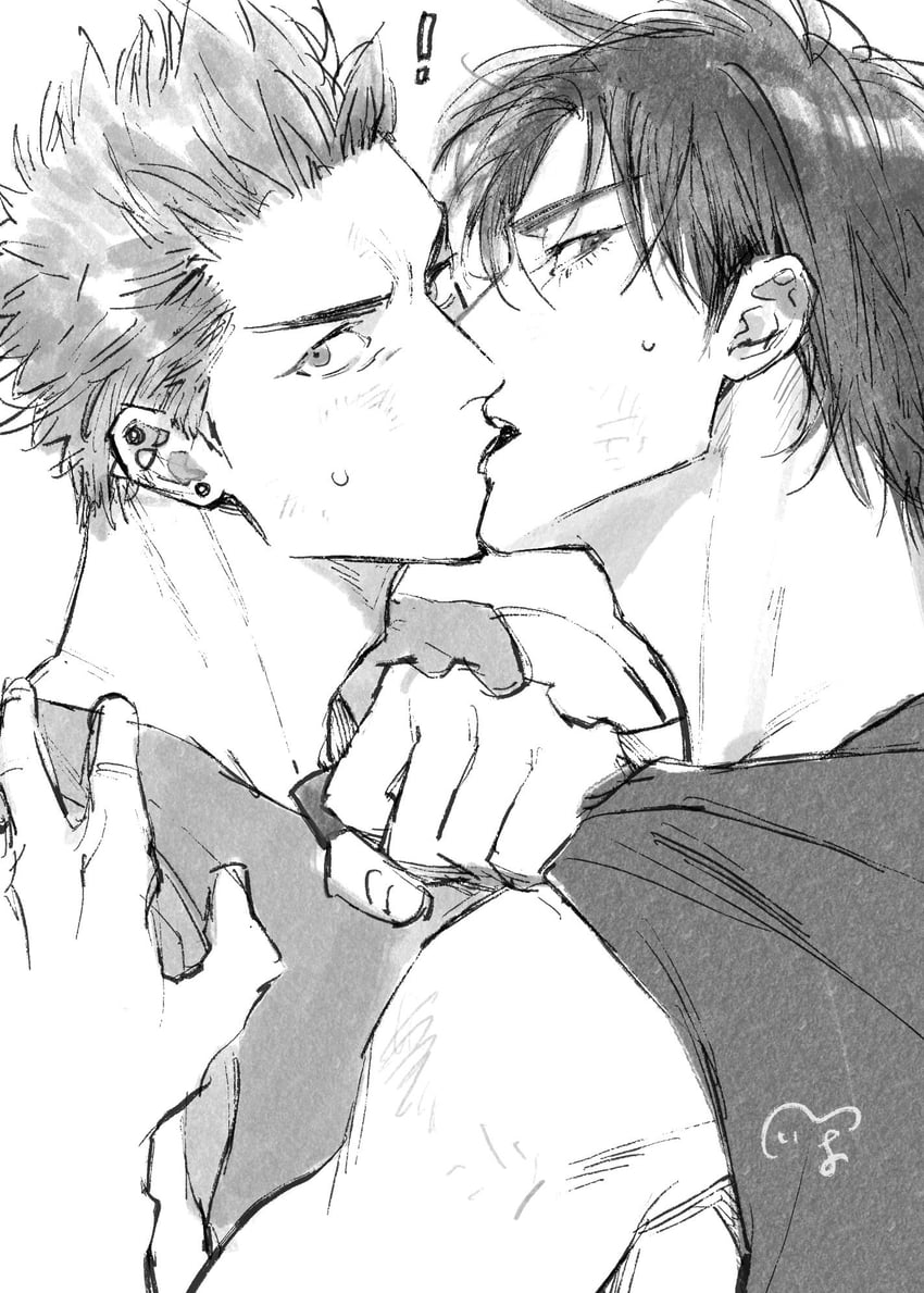 sakuragi hanamichi and rukawa kaede (slam dunk) drawn by tsutabnst