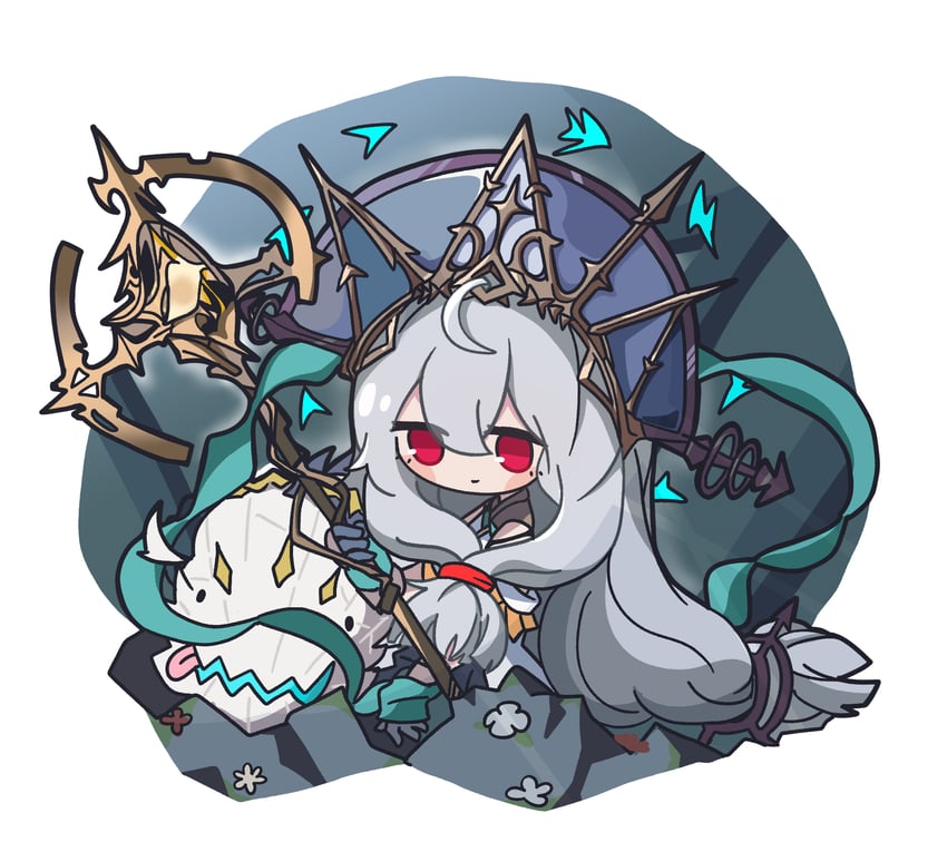 skadi, skadi the corrupting heart, and skadi's seaborn (arknights) drawn by banbon