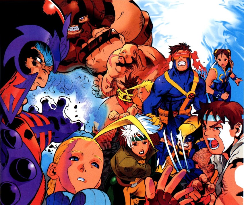 chun-li, cammy white, ryu, wolverine, zangief, and 5 more (street fighter and 4 more) drawn by bengus