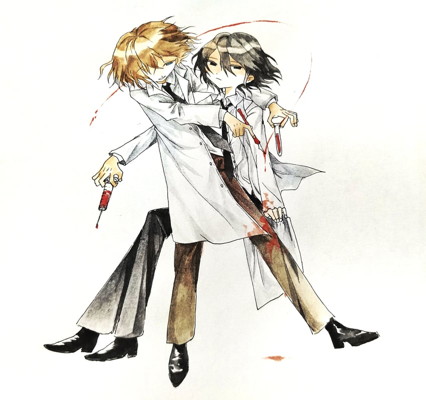 enraku tsubakura, kuzu suzumi, and cine hamal (len'en) drawn by gud_490811