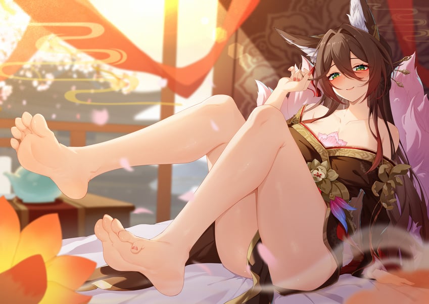 tingyun and fugue (honkai and 1 more) drawn by mengxin_huazha
