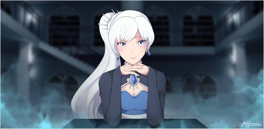 weiss schnee and monika (rwby and 1 more) drawn by keith_montalbo
