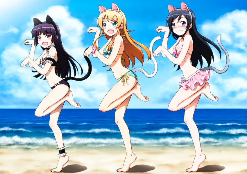 gokou ruri, kousaka kirino, and aragaki ayase (ore no imouto ga konna ni kawaii wake ga nai) drawn by horiguchi_hiroshi