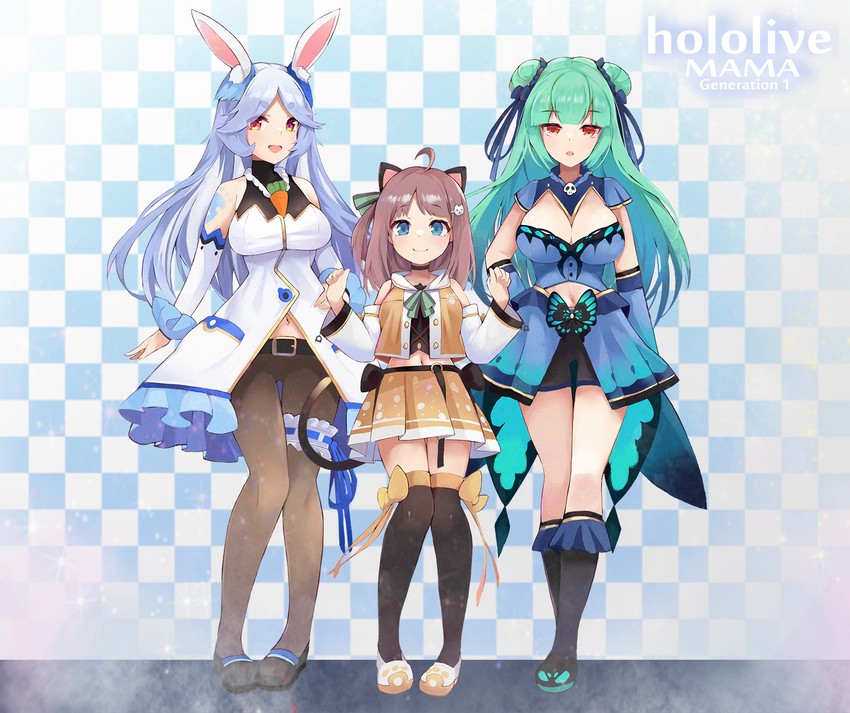 pekomama, ma matsuri, and uruha rushia's mother (hololive) drawn by kobi_(piliheros2000)