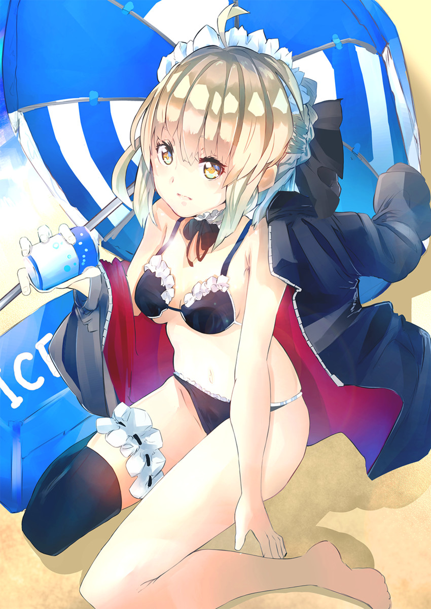 artoria pendragon and saber alter (fate and 1 more) drawn by marova-00