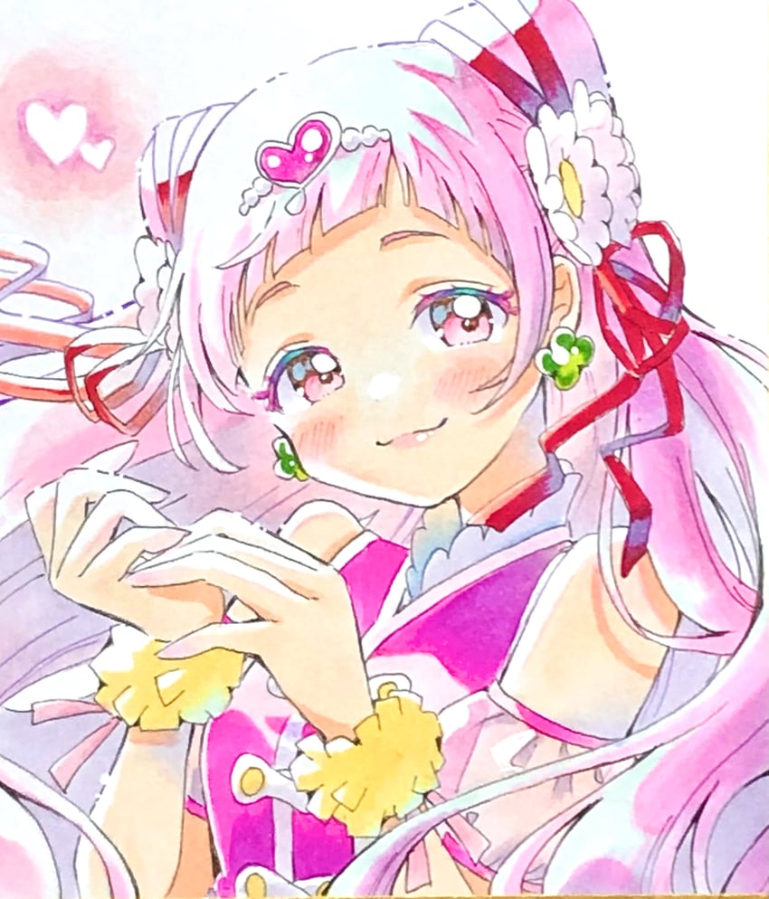 nono hana and cure yell (precure and 1 more) drawn by lilylily0601