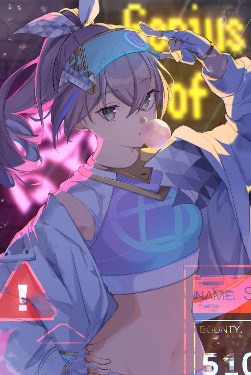 silver wolf (honkai and 1 more) drawn by hst_426