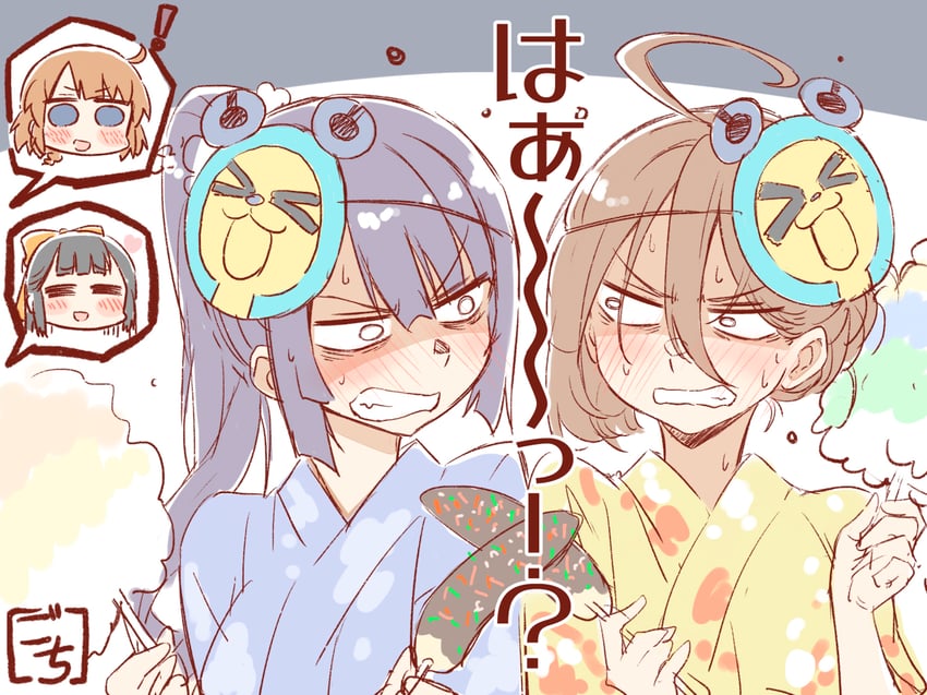 funada kiito, futagawa fumi, kawamura yuzuriha, tsukioka momiji, and charmy (assault lily) drawn by gochisousama_(tanin050)