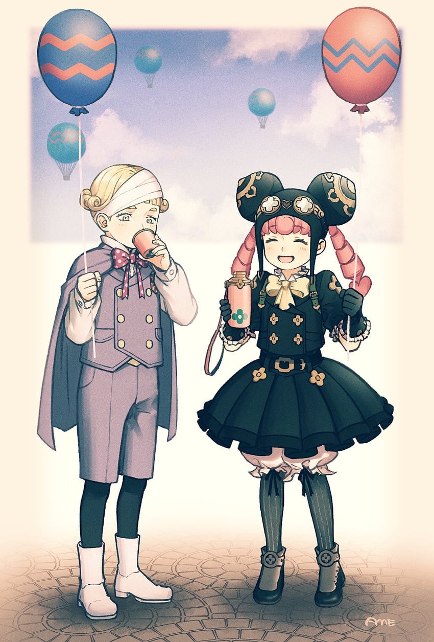 iris wilson and wilhelm gottsreich sigismond ormstein (ace attorney and 2 more) drawn by amemomism
