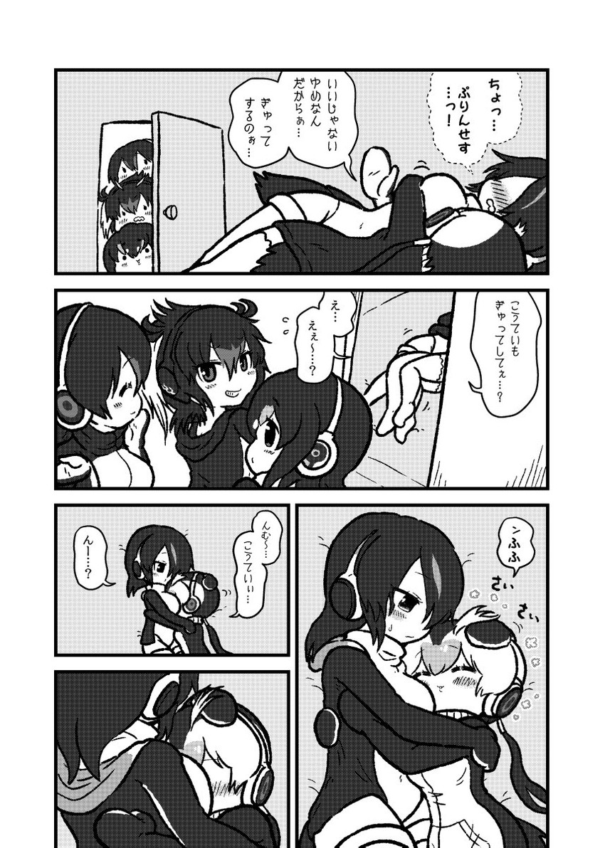 emperor penguin, humboldt penguin, royal penguin, rockhopper penguin, and gentoo penguin (kemono friends) drawn by kotobuki_(tiny_life)