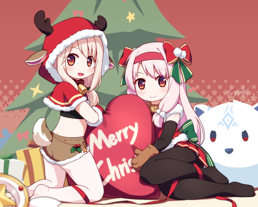 illyasviel von einzbern, magical ruby, sitonai, and shirou (fate and 2 more) drawn by langbazi