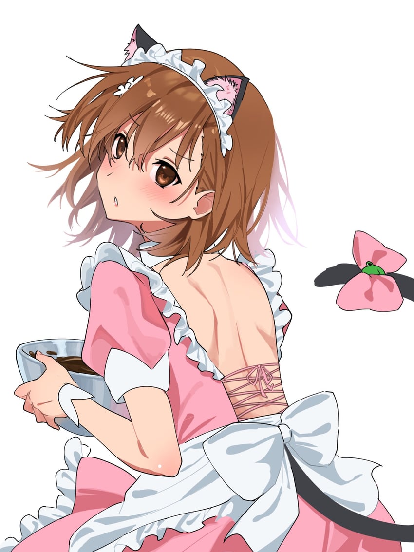 misaka mikoto and gekota (toaru majutsu no index and 2 more) drawn by harumi61