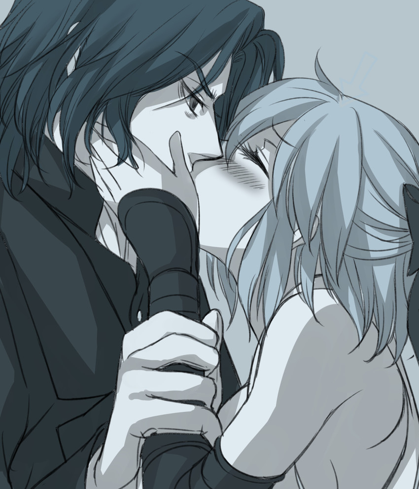 okita souji and hijikata toshizou (fate and 2 more) drawn by hatori_mia