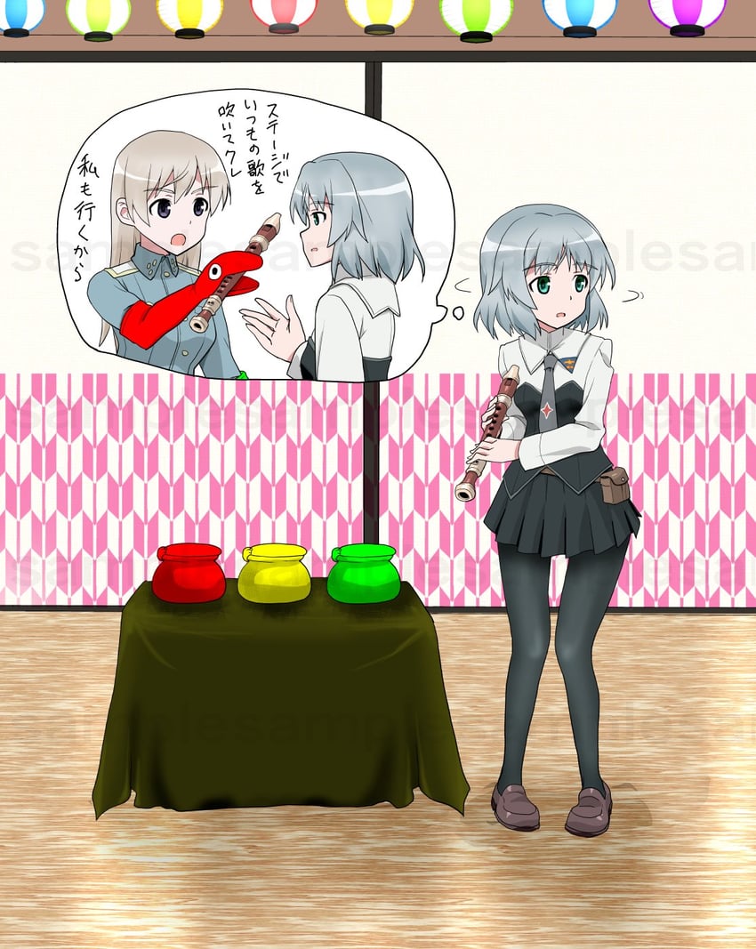 sanya v. litvyak and eila ilmatar juutilainen (world witches series and 1 more) drawn by momojiri_chiquita