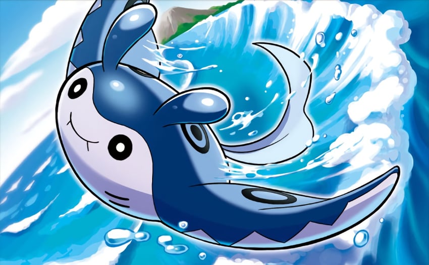 mantine (pokemon and 1 more) drawn by sakuma_sanosuke