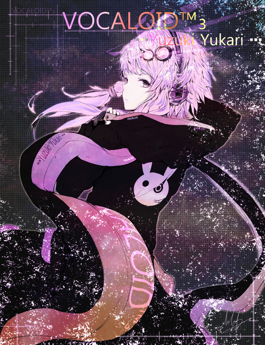 yuzuki yukari (vocaloid and 1 more) drawn by marumoru