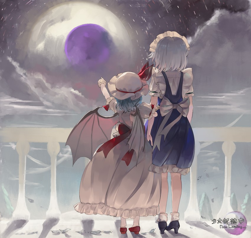 remilia scarlet and izayoi sakuya (touhou and 1 more) drawn by riki6