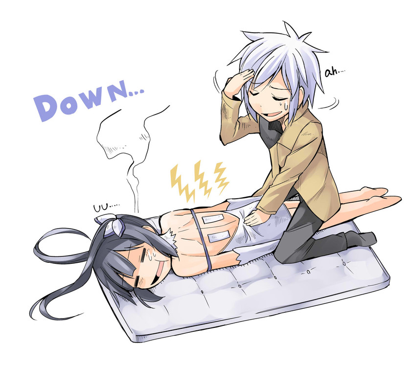 hestia and bell cranel (dungeon ni deai wo motomeru no wa machigatteiru darou ka) drawn by bibi02