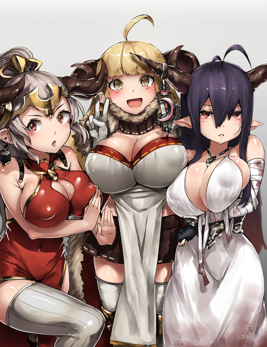 anila, danua, and aliza (granblue fantasy) drawn by pyz_(cath_x_tech)