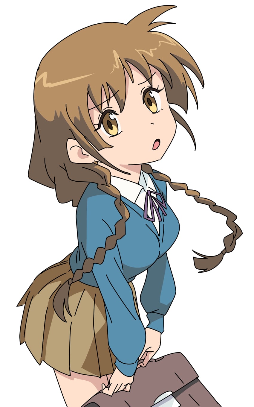 school girl (digimon and 2 more) drawn by baasaku_(balasaku24)