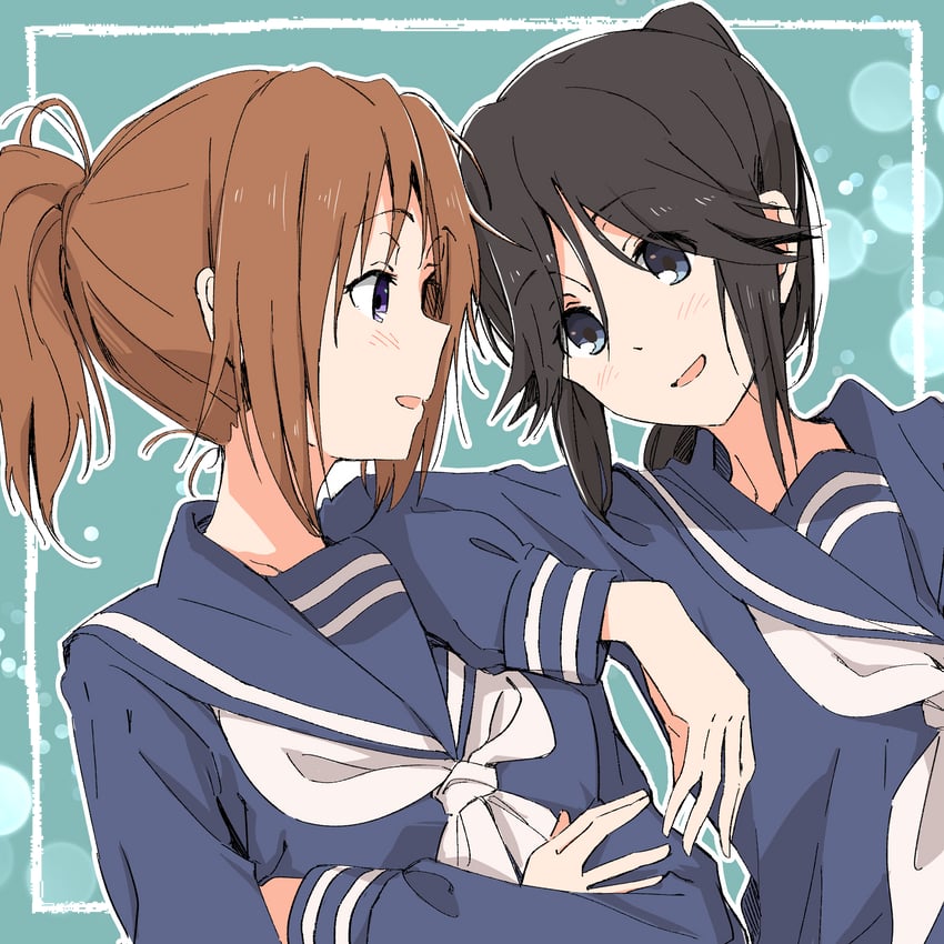kasaki nozomi and nakagawa natsuki (hibike! euphonium and 1 more) drawn by sawara65