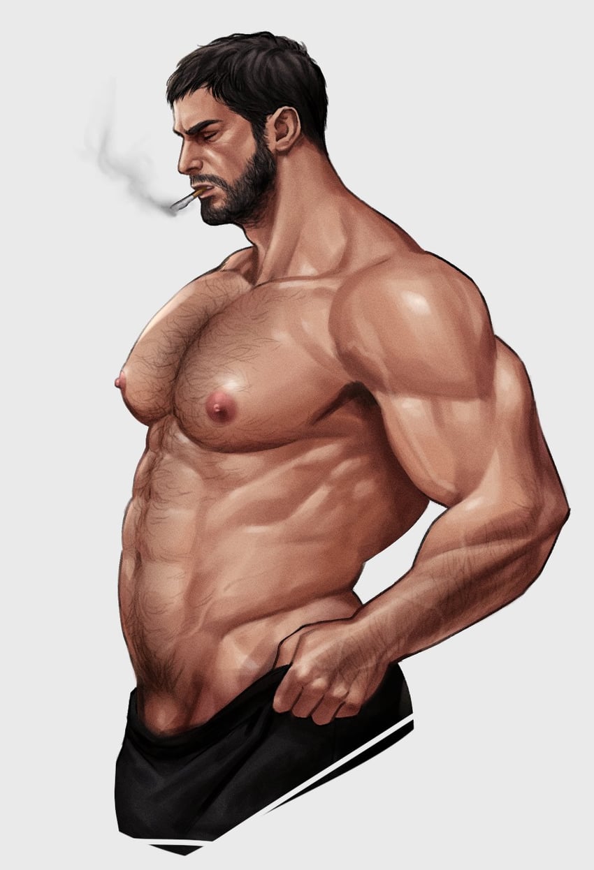 chris redfield (resident evil and 1 more) drawn by areyoucracked
