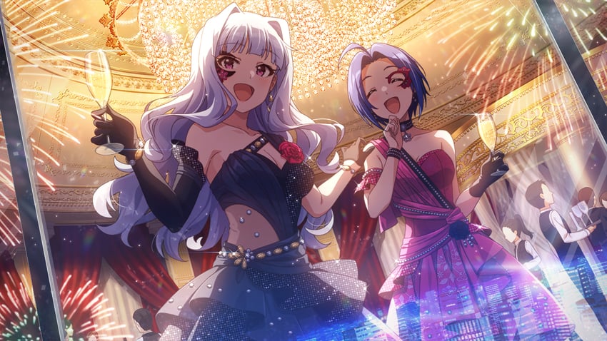 shijou takane and miura azusa (idolmaster and 2 more)