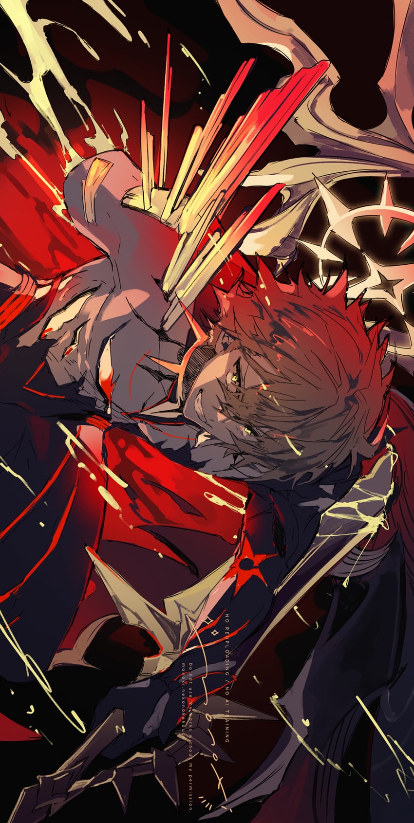 phainon (honkai and 1 more) drawn by mogi_(green_tea_planet)
