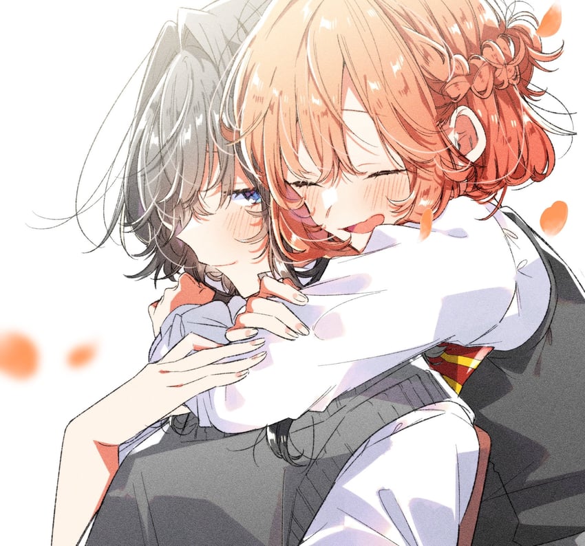 kino himari and asanagi yori (sasayaku you ni koi wo utau) drawn by takeshima_eku