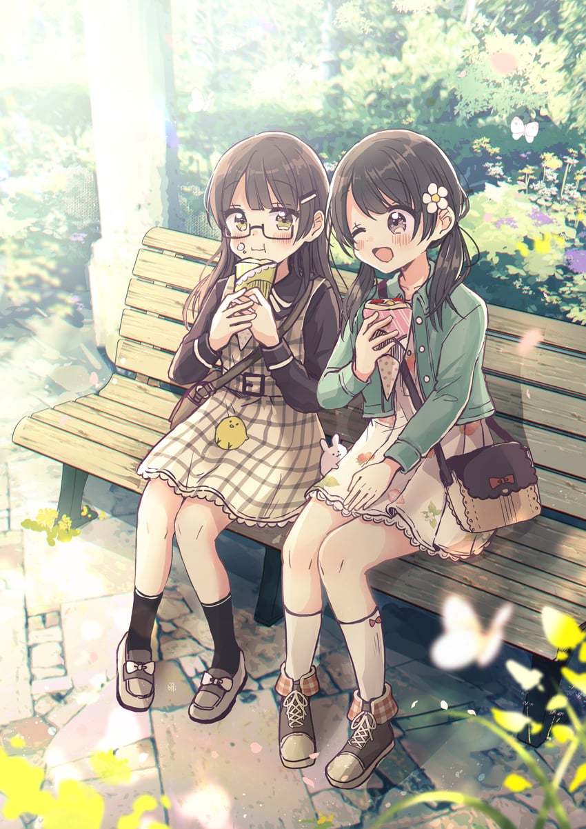 miyasato haruka and higuchi kaede (swing!!) drawn by sakura_oriko