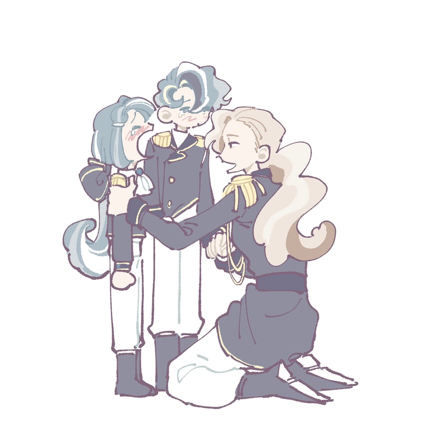 oyster cookie and oyster cookie's envoy (original and 2 more) drawn by rude_rudy