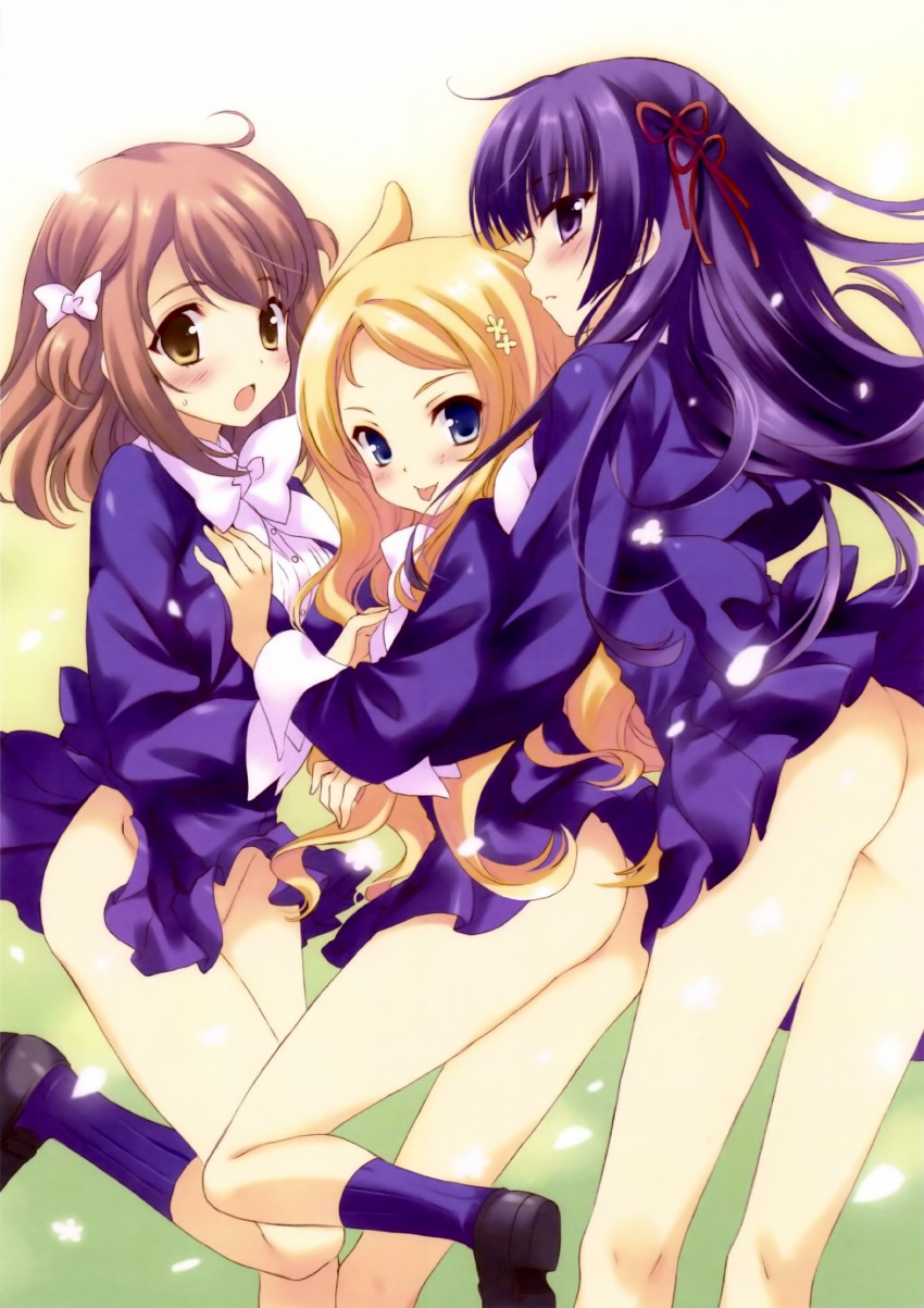kuzumi chizuru, ingrid, and kobanakawa yuri (seiken no faeries) drawn by qp:flapper