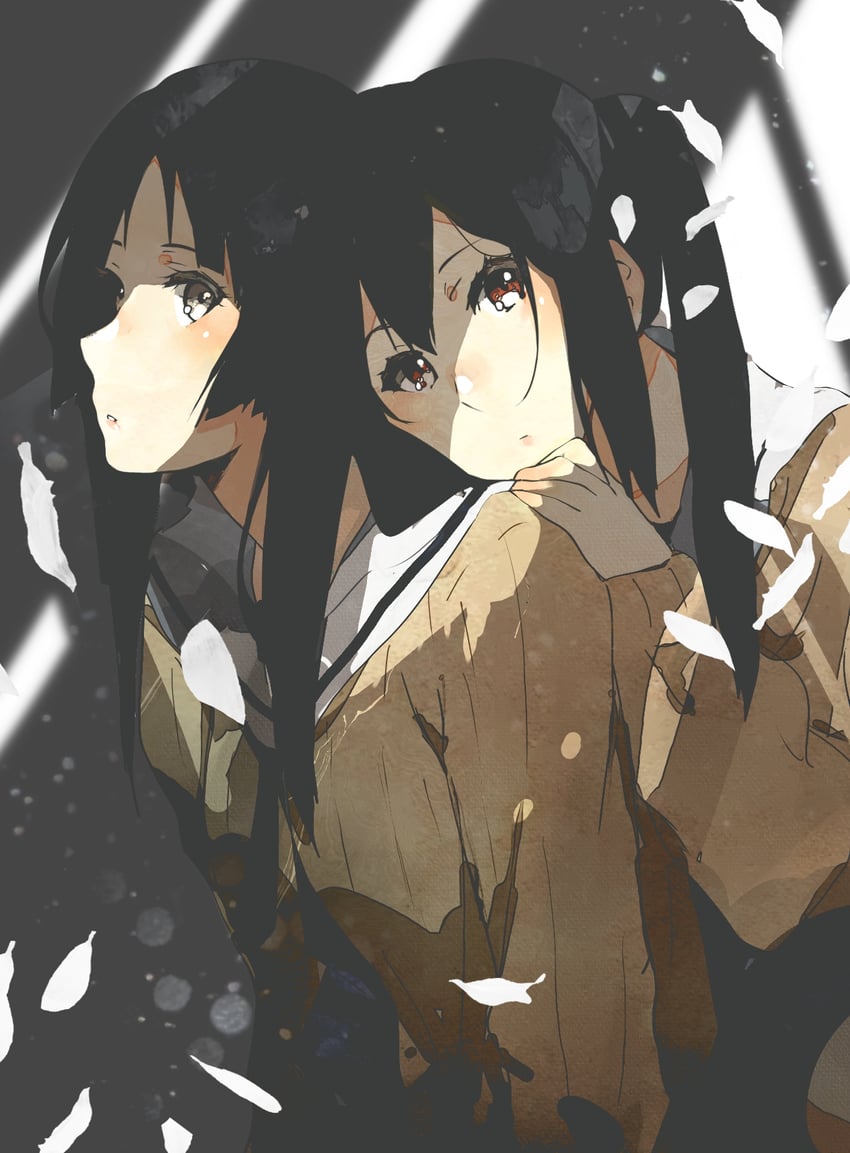 akiyama mio and nakano azusa (k-on!) drawn by kataru_(ubw-emiya)