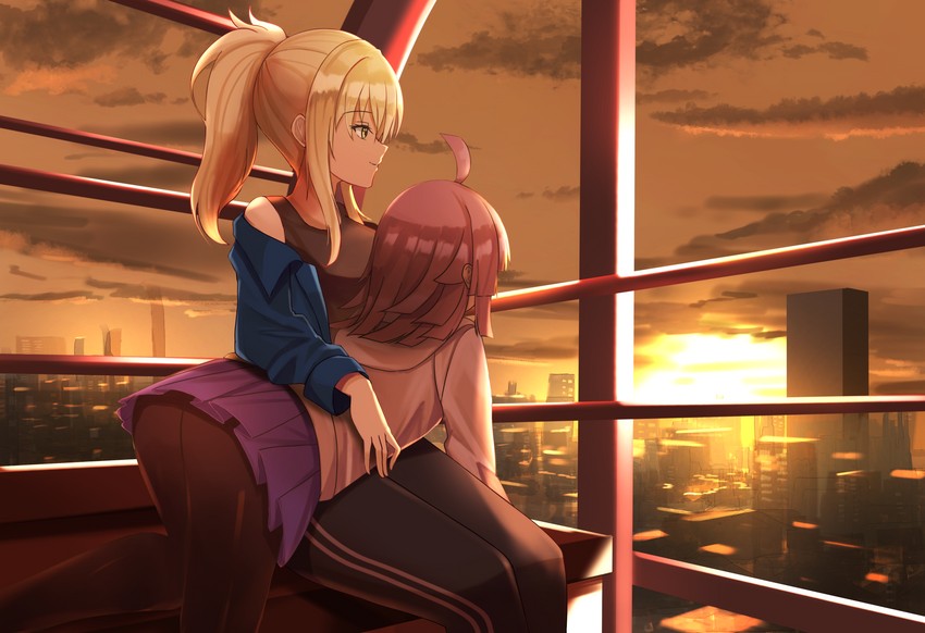 tennoji rina and miyashita ai (love live! and 1 more) drawn by orein