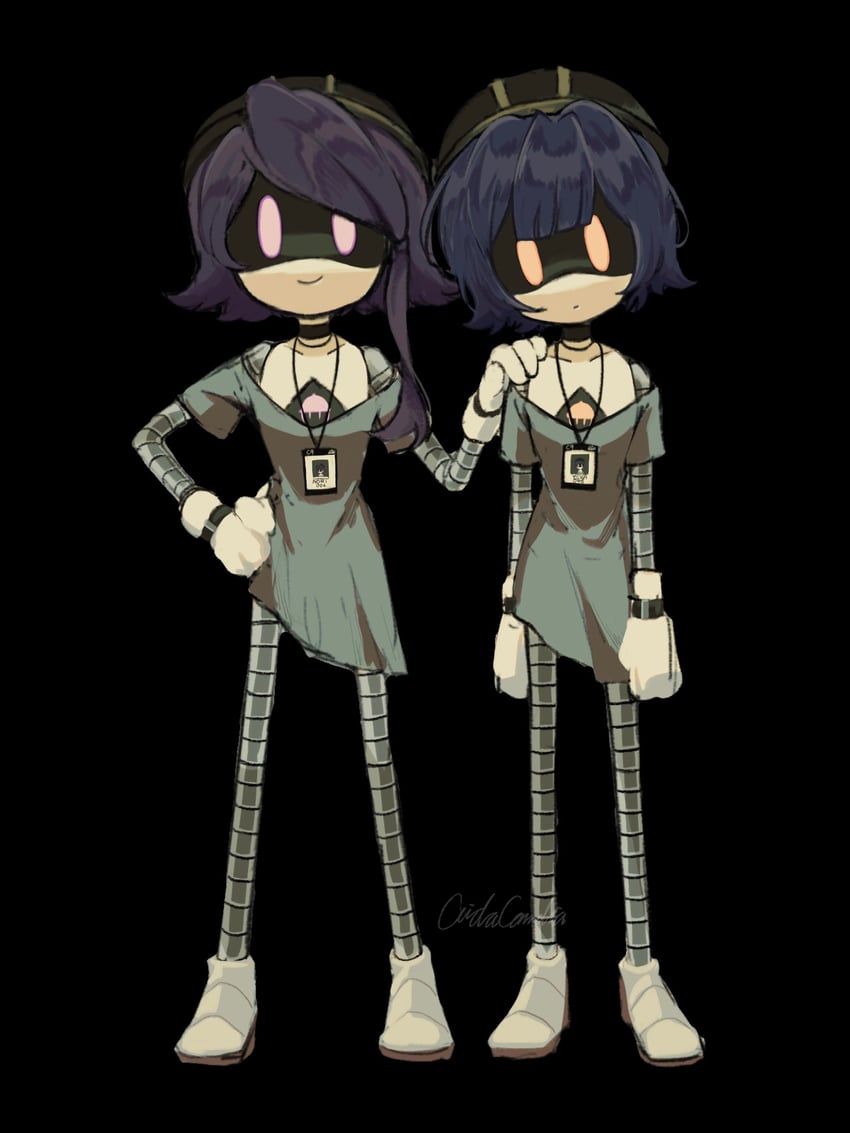 yeva and nori (murder drones) drawn by aida_(aidacamelia0516)