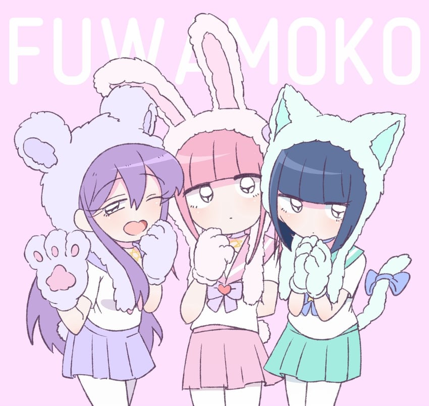 menhera-chan, sabukaru-chan, and yumekawa-chan (menhera-chan) drawn by ezaki_bisuko