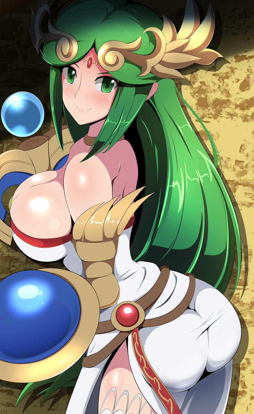palutena (kid icarus) drawn by harubato