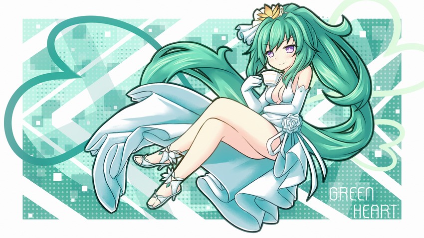 green heart (azur lane and 1 more) drawn by novus_rue