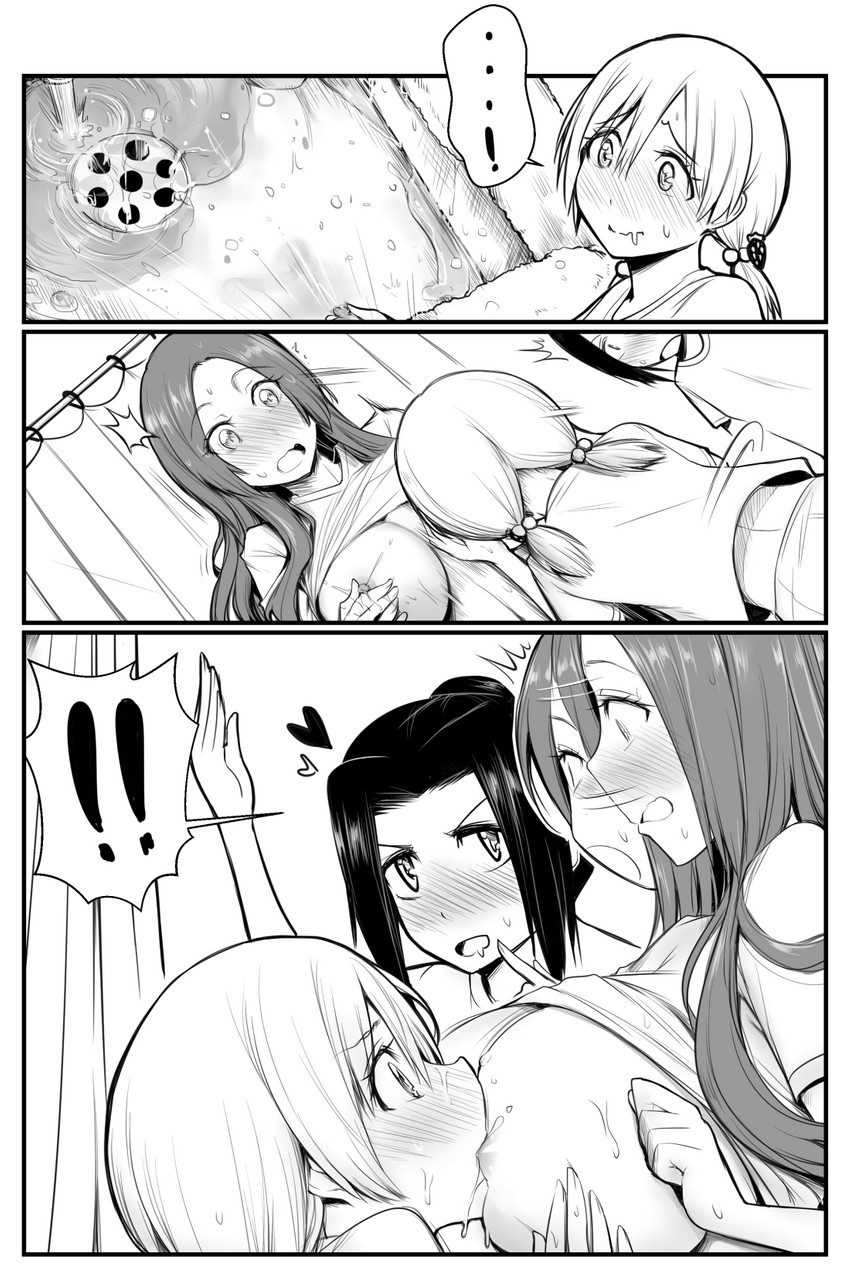 inoue orihime, kurosaki karin, and kurosaki yuzu (bleach) drawn by yuriwhale