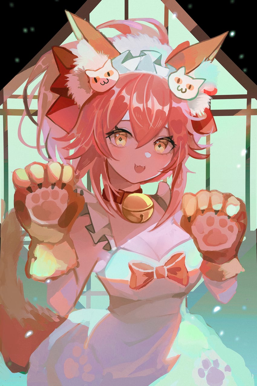 tamamo and tamamo cat (fate and 1 more) drawn by 6tree