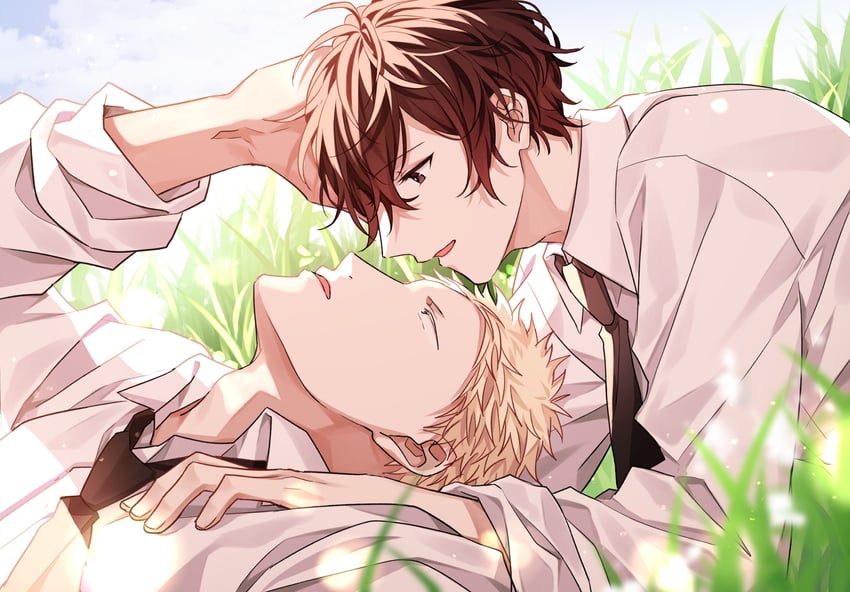 murata ugetsu and kaji akihiko (given) drawn by pinoli_(pinoli66)