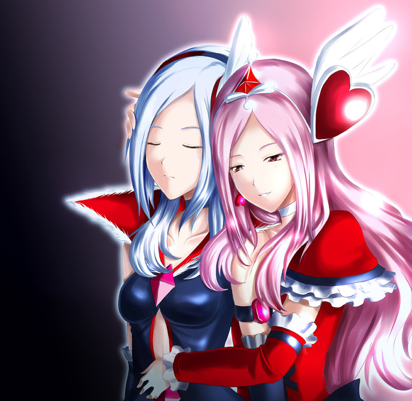 higashi setsuna, eas, and cure passion (precure and 1 more) drawn by c-wing