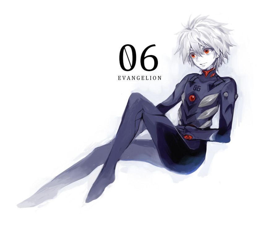nagisa kaworu (neon genesis evangelion and 2 more) drawn by koja