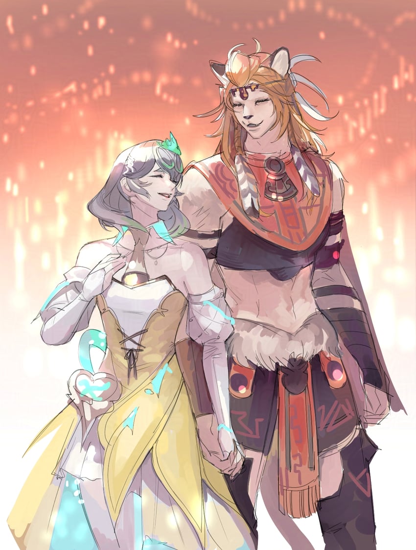 sphene and wuk lamat (final fantasy and 1 more) drawn by bib_bb_bib