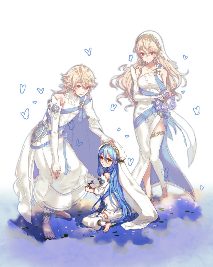 azura, female corrin, and male corrin (fire emblem and 2 more) drawn by danno_gs