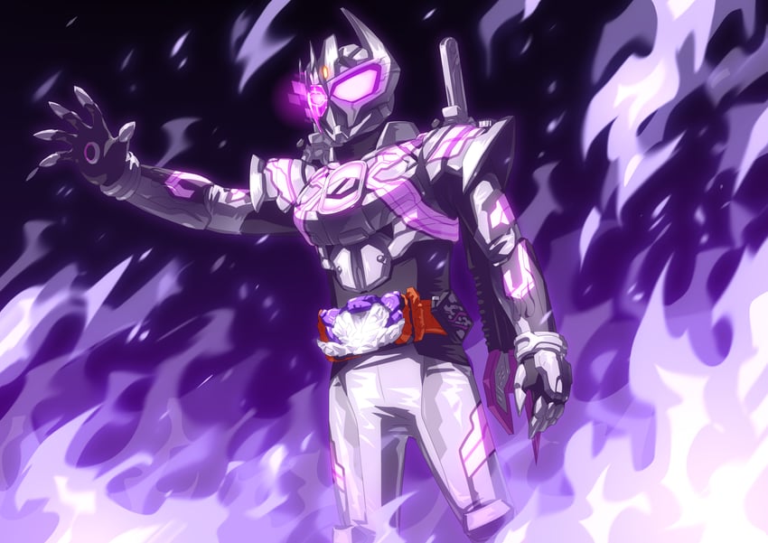 kamen rider valvarad and kamen rider valvarad kurogane (kamen rider and 1 more) drawn by otokamu